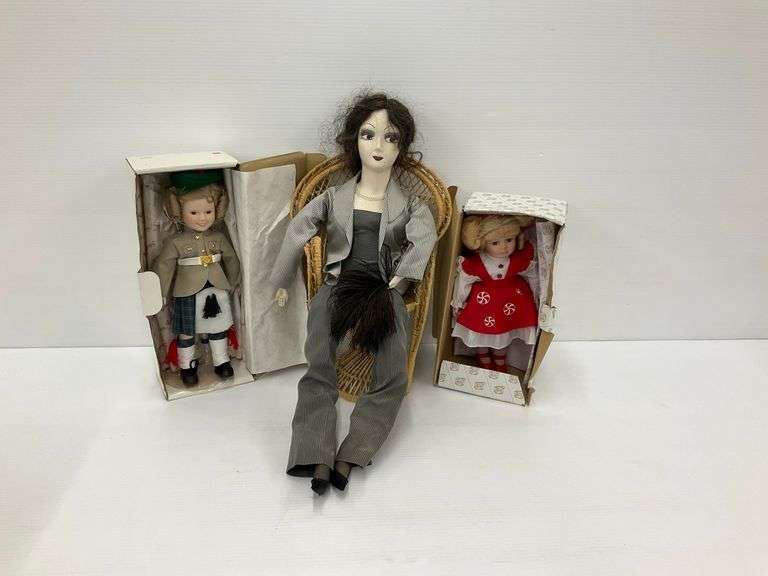 Porcelain Dolls Including Shirley Temple and Others image