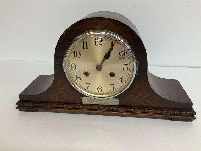 Chilsworthy Methodist Church Presentation Mantel Clock... has pendulum-no key...9 x 17 x 5 in. image