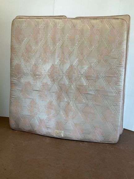 King Size Sears-o-pedic Supreme Foam Latex Sleep Set with Roller Bed Frame image