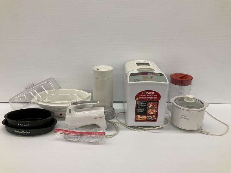 Hitachi Bread Maker, Rival Crock-Pot, Sunbeam Mixer & More...All Power On image