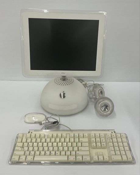 Apple iMac G4 Desktop Computer with Keyboard, Mouse & Speakers...Powers On image