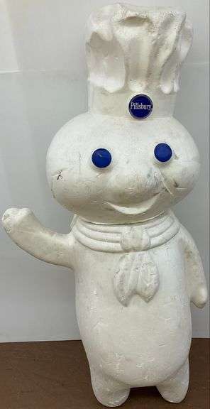 Pillsbury Doughboy Large Advertising Display Figure, Damage...54 in. tall image