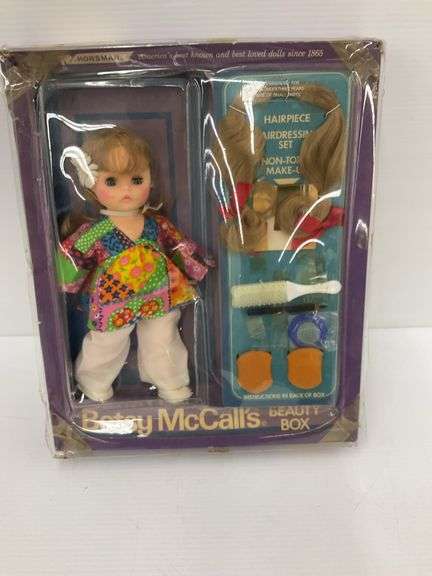 Vintage Horsman Betsy McCall Beauty Box Doll with Hairpiece Airdressing Set in Original Packaging image