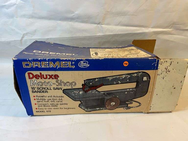 Dremel Deluxe moto shop 15” scroll saw sander image