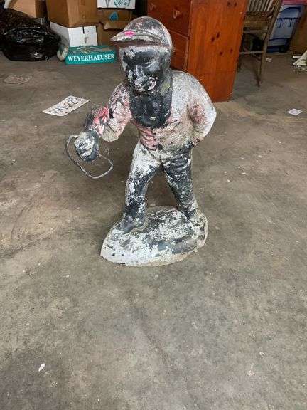 Concrete jockey statue image