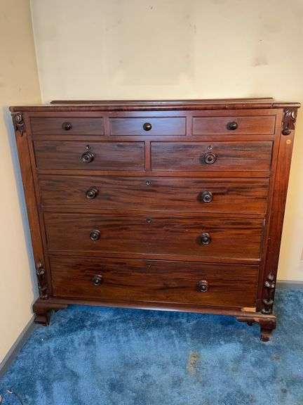 Large Antique wooden dresser image