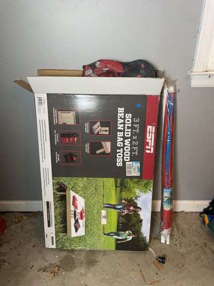 Solid wood bean bag toss game image