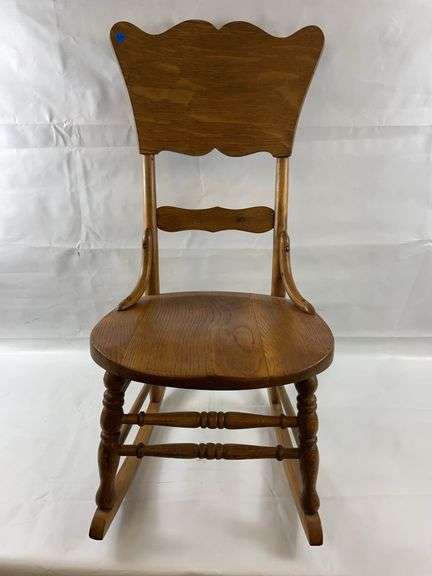 Oak rocking chair image