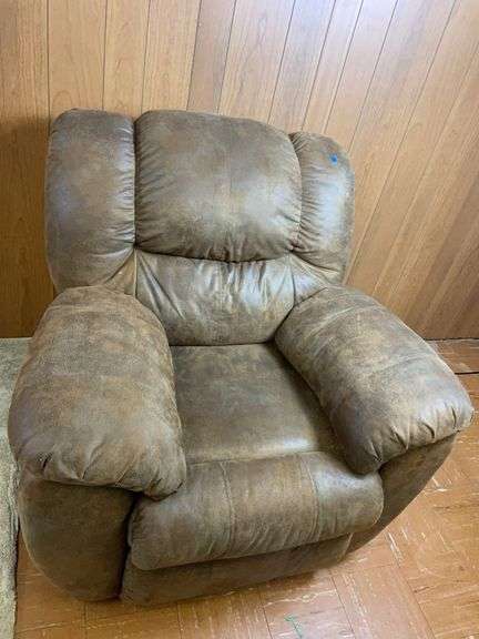 Brown recliner rocking chair image