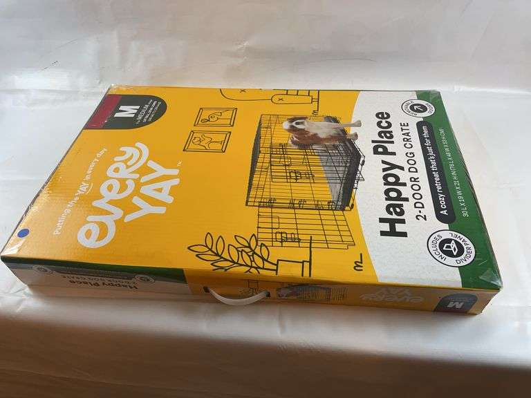 Medium size dog crate new in box image