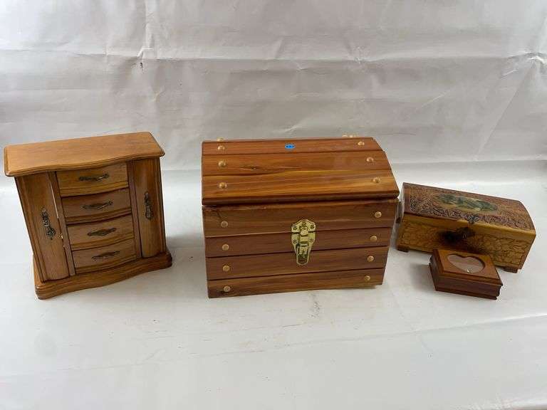Wooden boxes image
