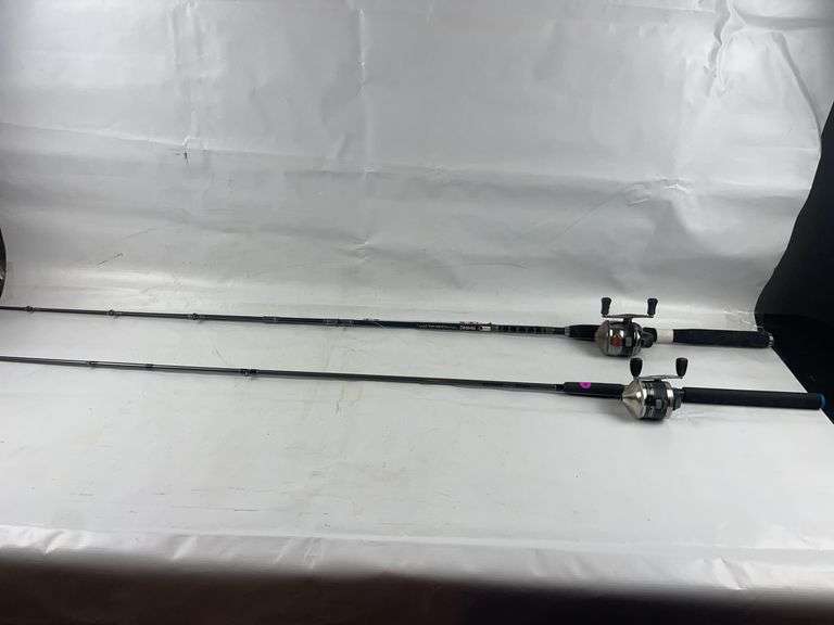 2 fishing rods and reels image
