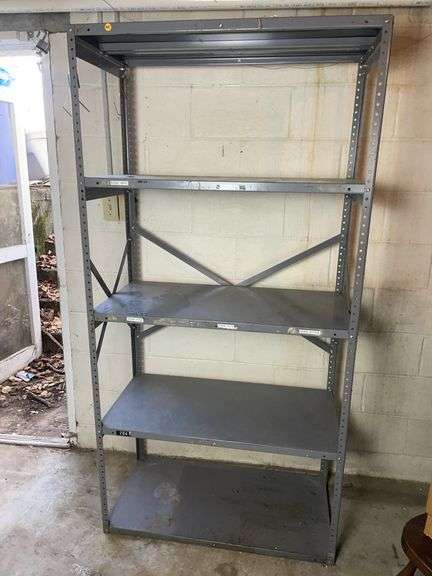 Heavy duty metal shelf image