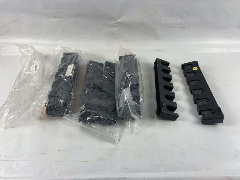 Hanging fishing pole holders image