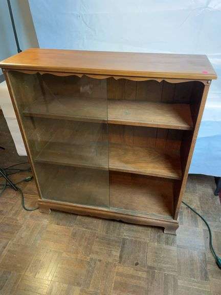 Sliding glass bookshelf image