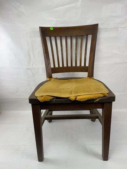 Solid oak chair image