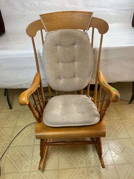 Wooden rocking chair image