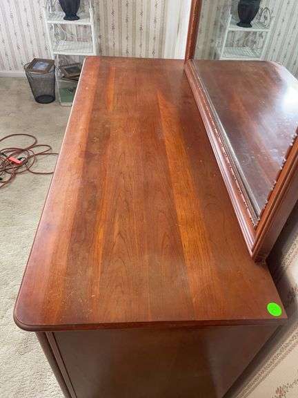 Dresser with mirror image