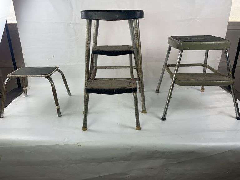 3 vintage step stools image