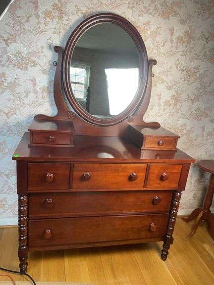 Davis cabinet co solid cherry empire style dresser image