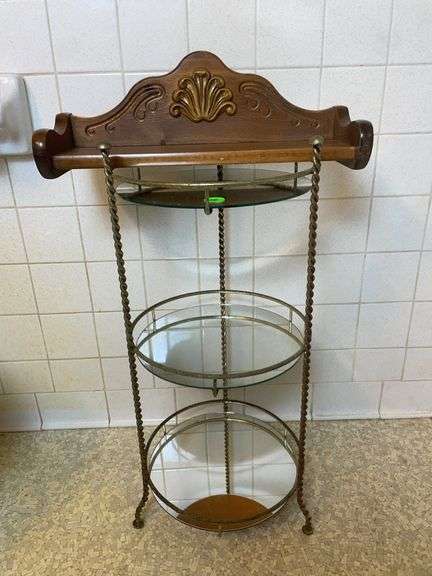 3 tiered mirror stand and decor image
