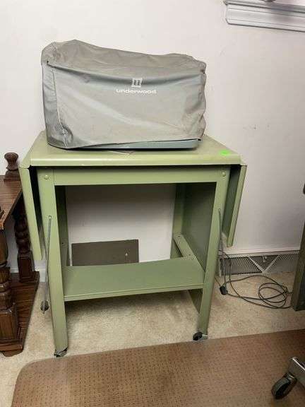 Vintage typewriter and stand image