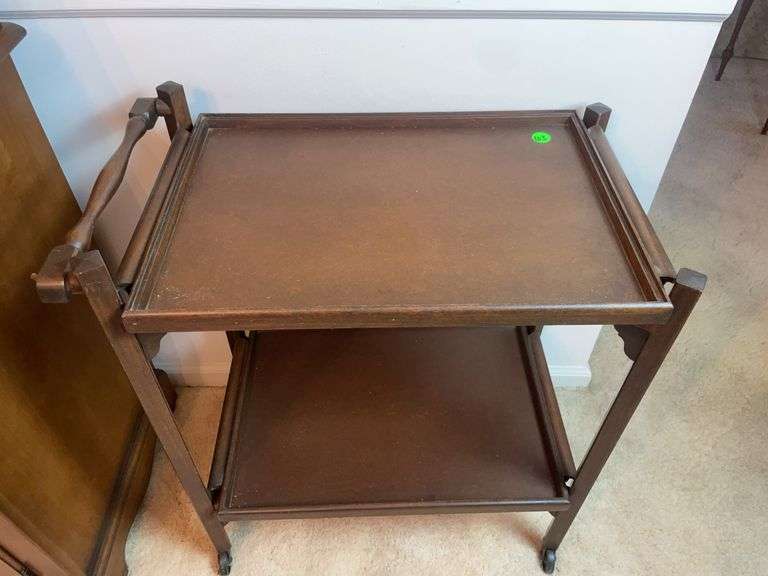 Vintage serving cart image
