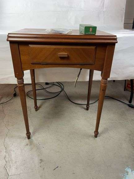 Singer sewing machine with table image