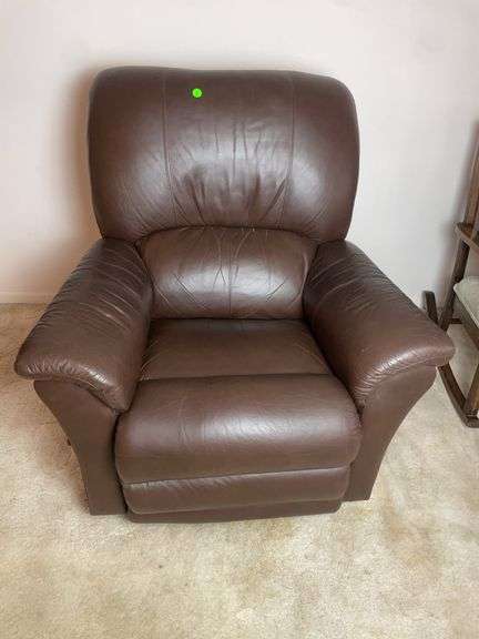 Lazboy Brown leather recliner image