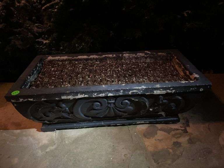 Concrete flower pot image