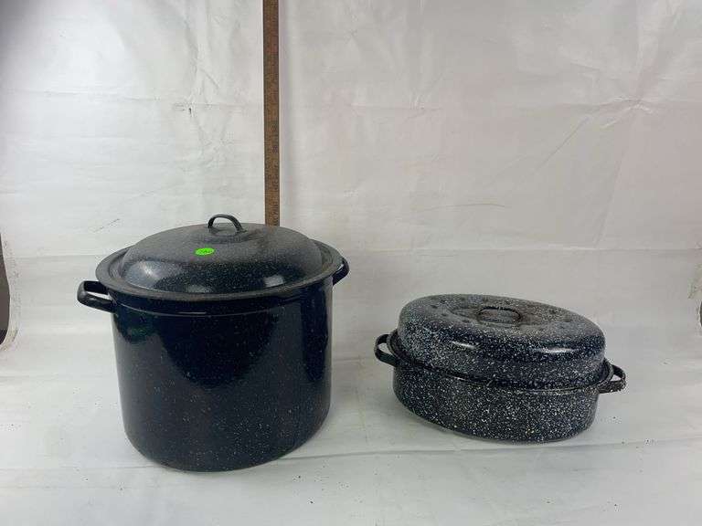 2 blue speckled granite pieces image