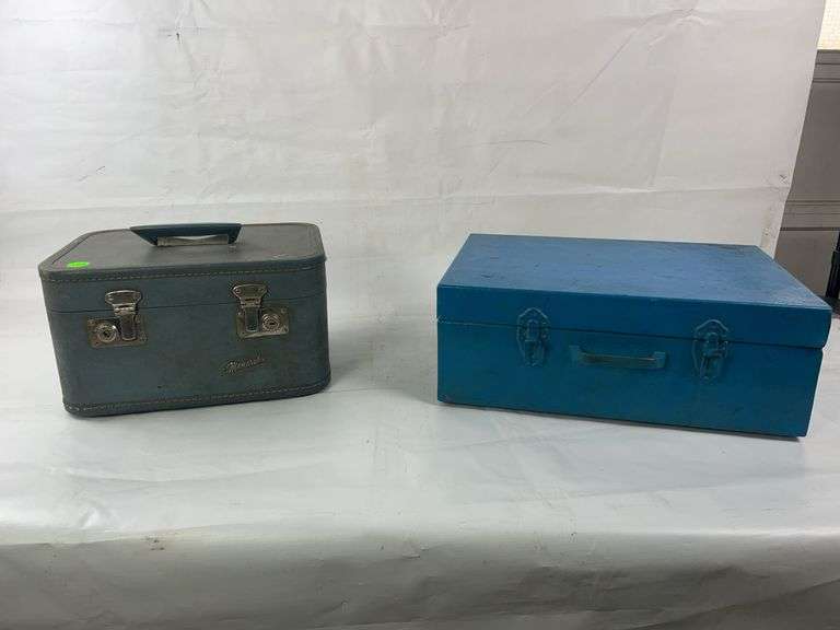 Metal storage box and travel suitcase image