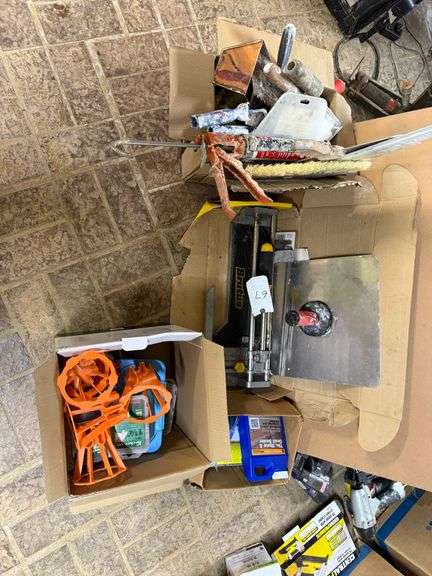Tile Cutter, Trowels, Hardi backer screws and more