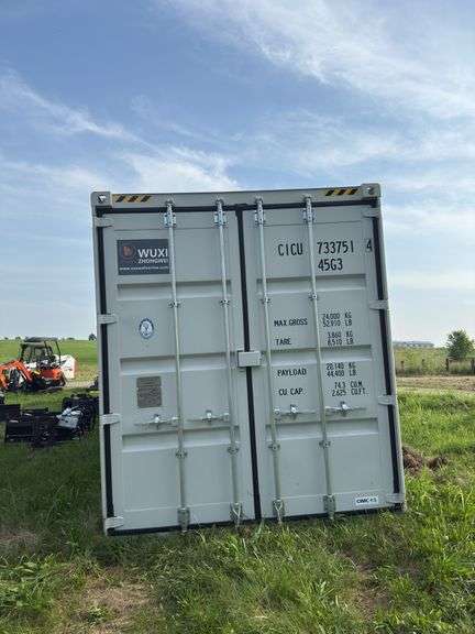 40 ft high cube 2 door container