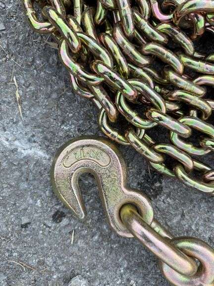 2-20 ft 3/8” chains and  1 binder