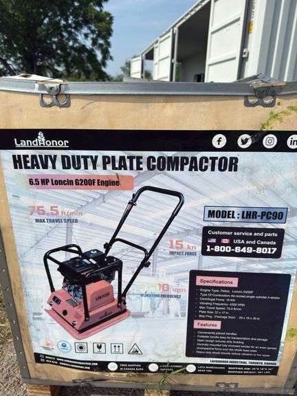 Landhonor Heavy Duty Plate Compactor
