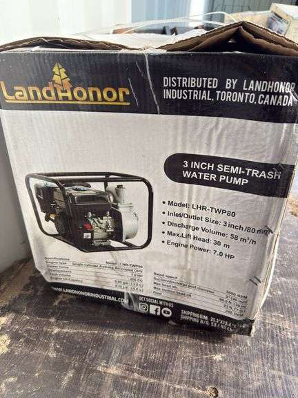 LandHonor 3 in water pump