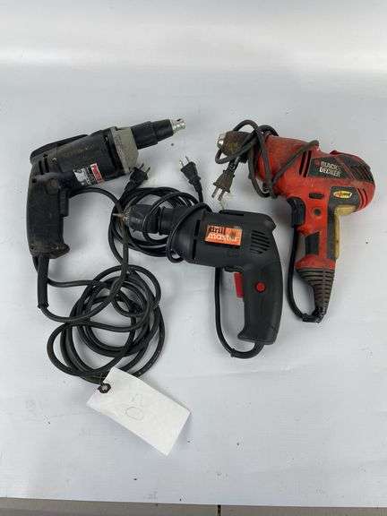 3 corded drills