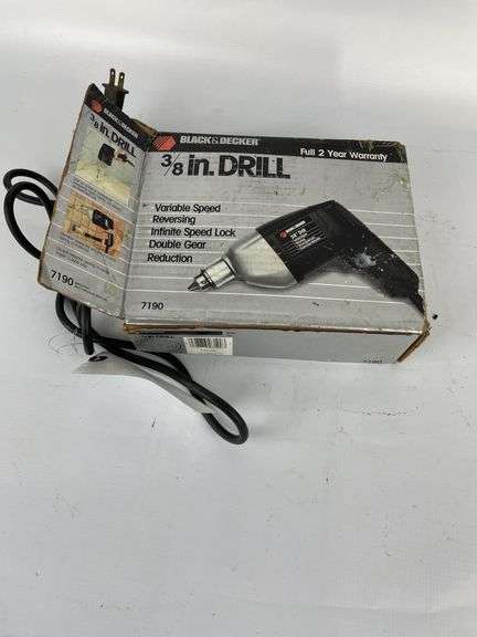 Black and decker 3/8in drill image