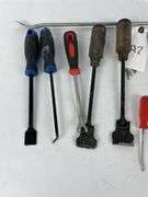 Scrapers, picks, retaining clip removers