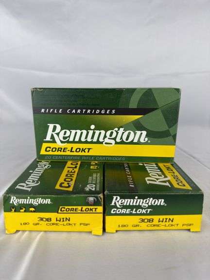3- boxes. 308 WIN Remington core-lokt