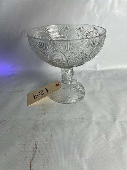 Uranium Clear Sunk Daisy Dish