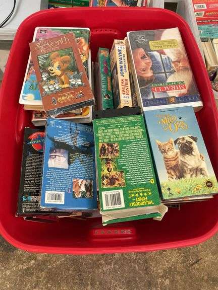 Large Collection of Disney VHS Tapes and DVDs