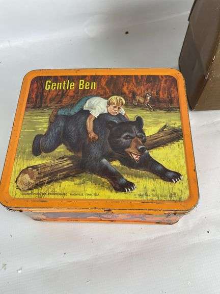 Gentle Ben and Thermos Brand Metal Lunchboxes