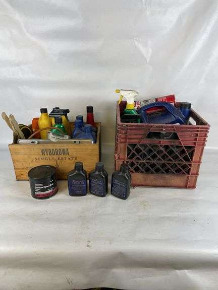Automotive Fluids and Cleaners with WYBOROWA Wooden Box