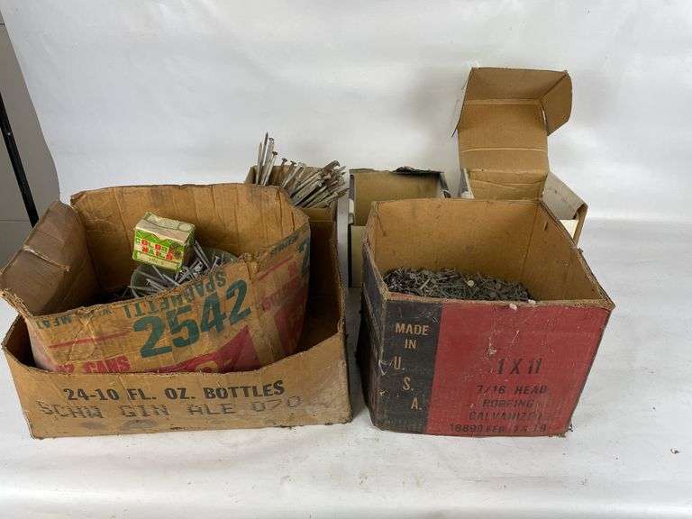 Boxes of Assorted Nails