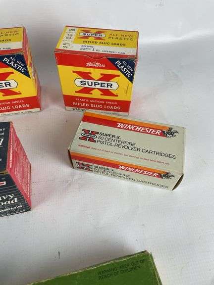 Mixed Lot of Ammunition: .22, .32, .45, .357, 20 Gauge, and 12 Gauge