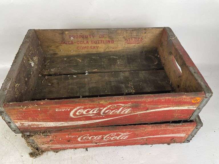 Two Coca-Cola Wooden Crates