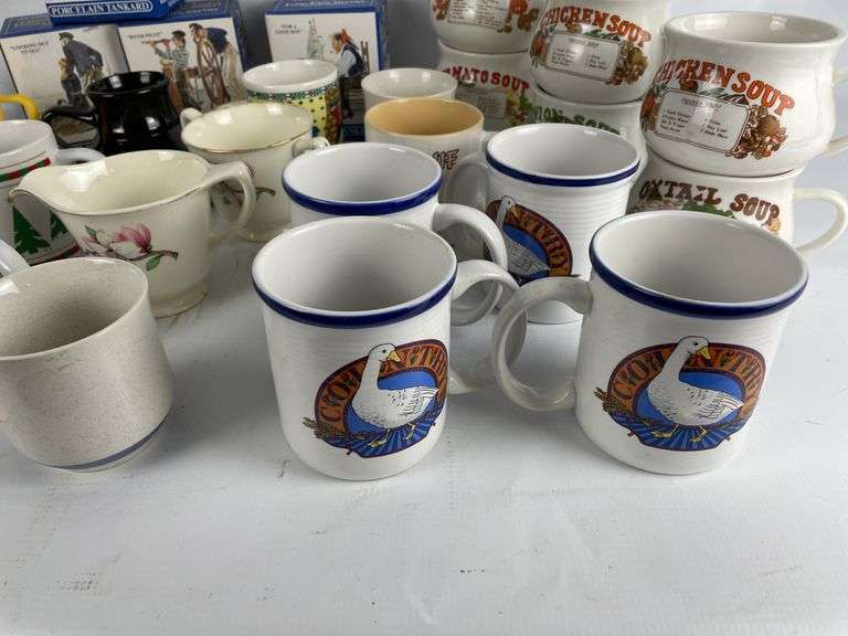 Mixed Lot of Coffee Mugs & Collectible Tankard Boxes
