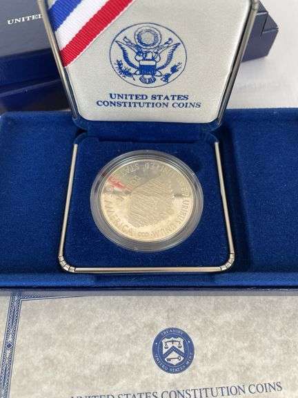 1987 U.S. Constitution Silver Dollar Coin